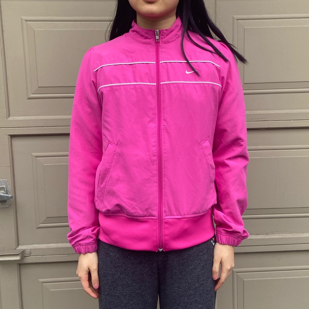 Pink magenta Nike track top jacket size medium